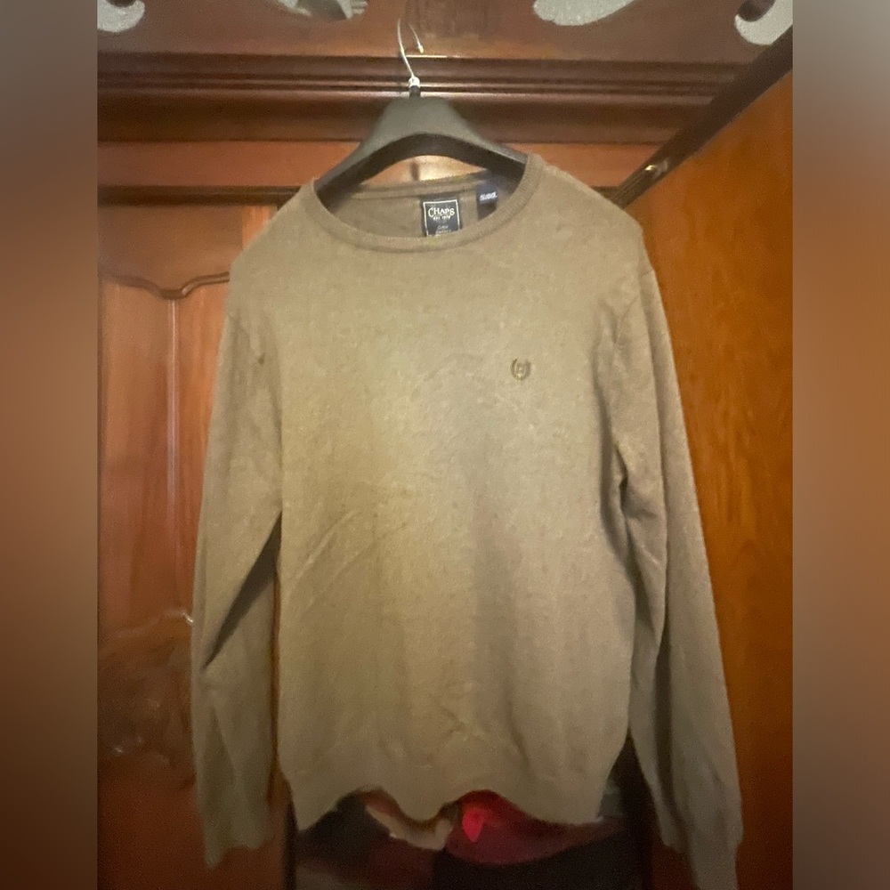 Chaps cashmere/cotton sweater, XL